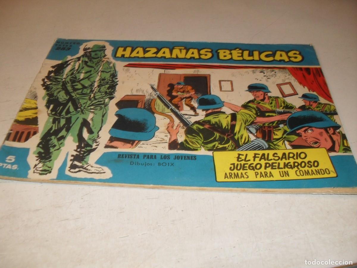 Tebeos: HAZA&Ntilde;AS BELICAS,S.AZUL,N&ordm; 253,EL FALSARIO,DE BOIX,DE 370.TORAY,1957
