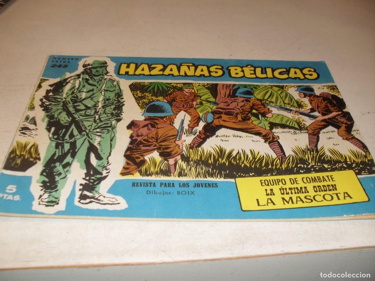Tebeos: HAZA&Ntilde;AS BELICAS,S.AZUL,N&ordm; 249,EQUIPO DE COMBATE,DE BOIX,DE 370.TORAY,1957