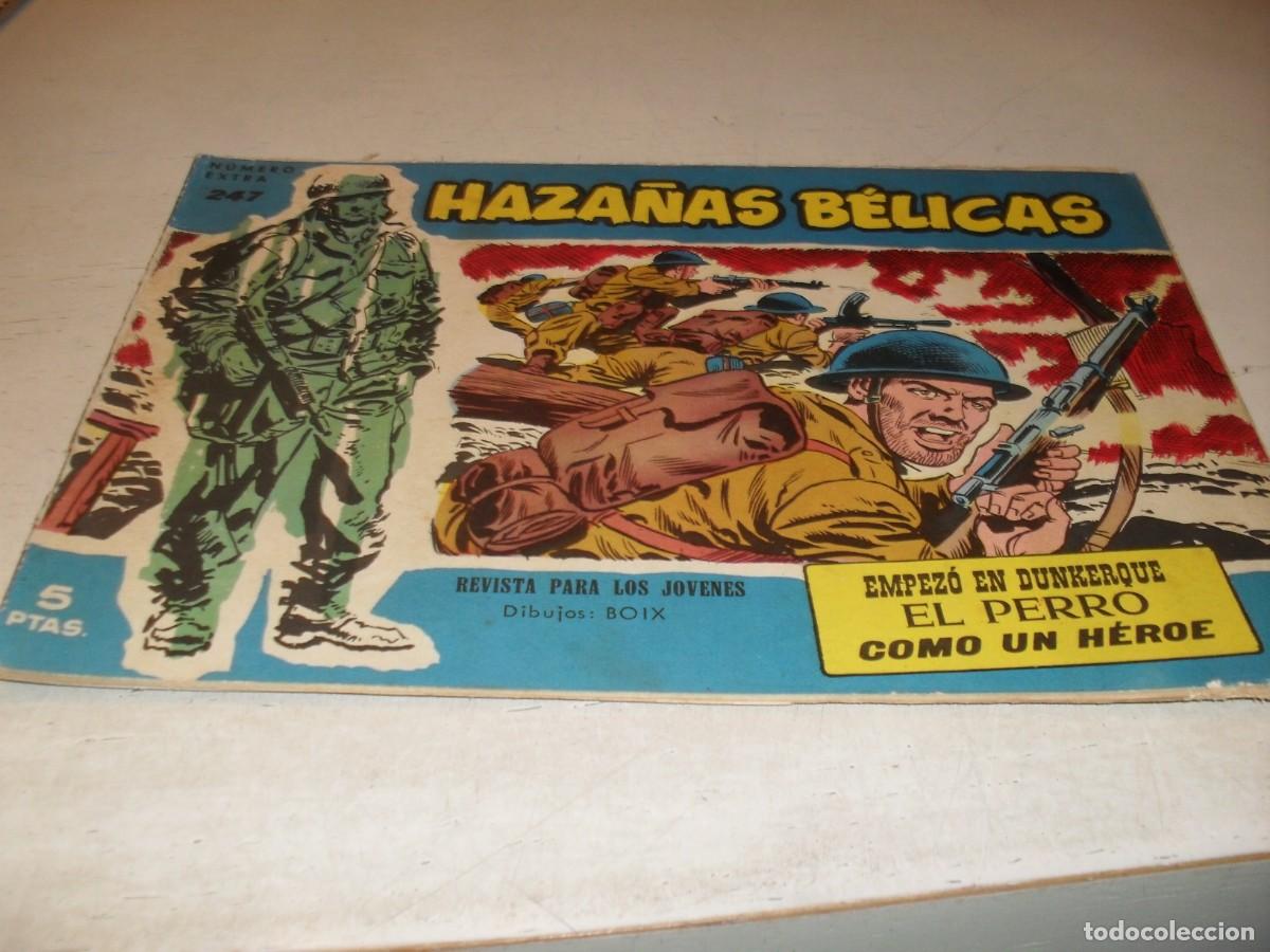Tebeos: HAZA&Ntilde;AS BELICAS,S.AZUL,N&ordm; 247,EMPEZO EN DUNKERQUE,DE BOIX,DE 370.TORAY,1957
