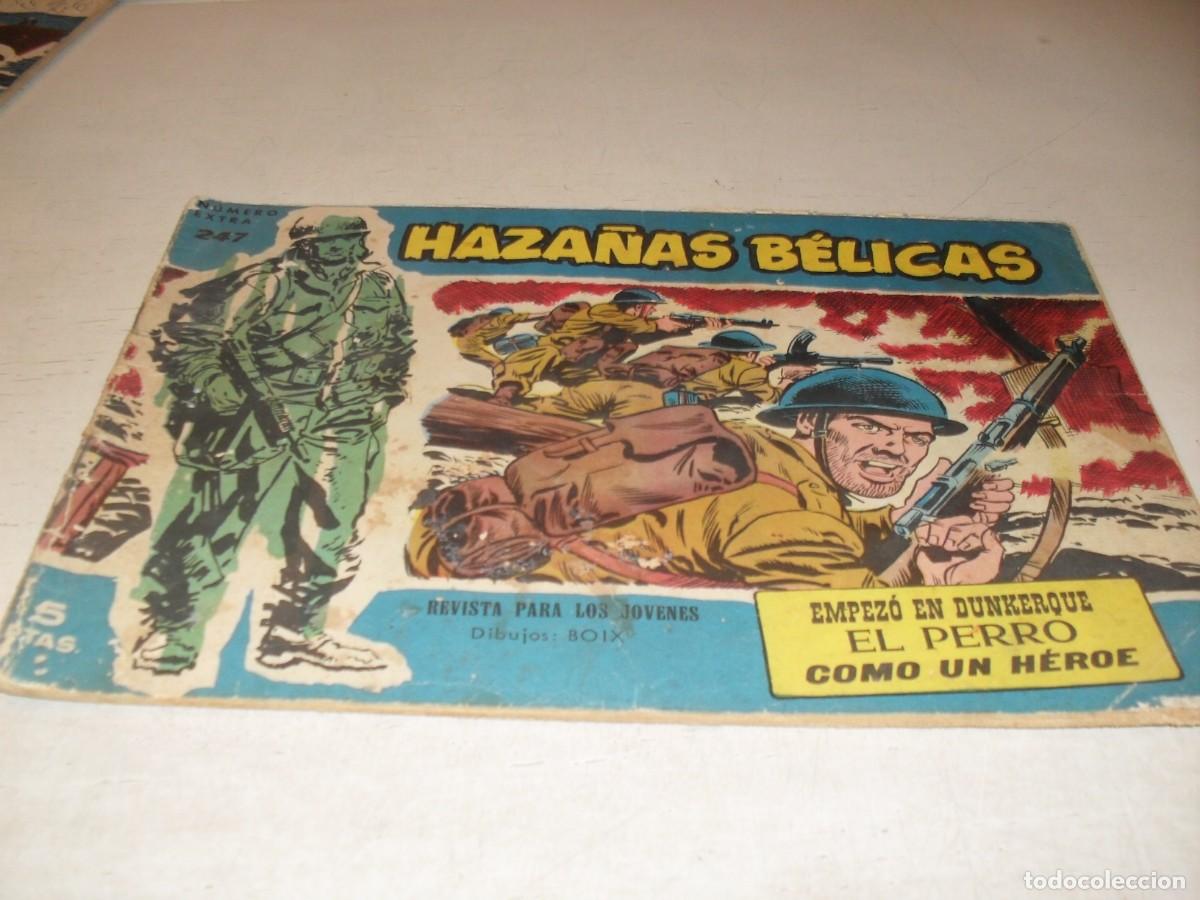 Tebeos: HAZA&Ntilde;AS BELICAS,S.AZUL,N&ordm; 247,EMPEZO EN DUNKERQUE,DE BOIX,DE 370.TORAY,1957