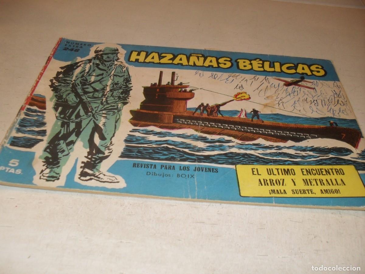 Tebeos: HAZA&Ntilde;AS BELICAS,S.AZUL,N&ordm; 246,EL ULTIMO ENCUENTRO,DE BOIX,DE 370.TORAY,1957