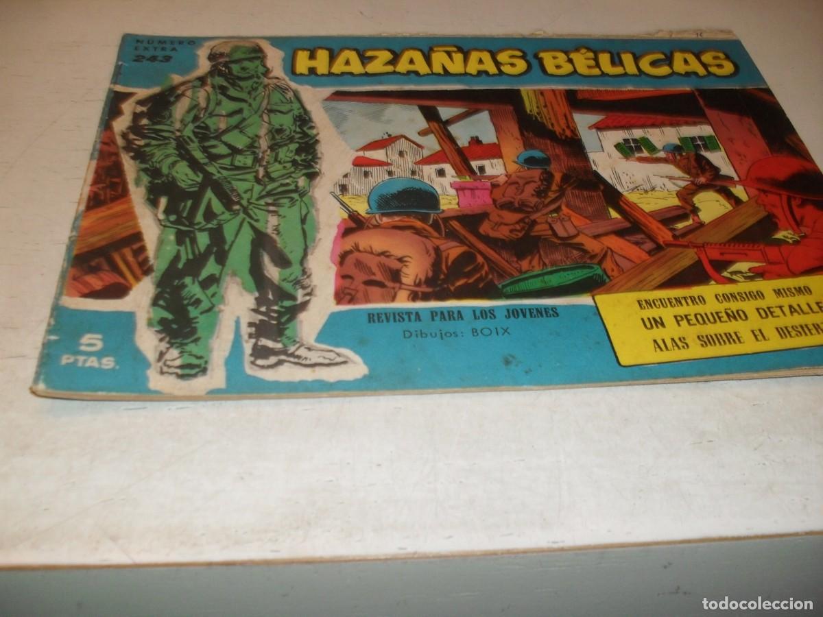 Tebeos: HAZA&Ntilde;AS BELICAS,S.AZUL,N&ordm; 243,ENCUENTRO CONSIGO MISMO,DE BOIX,DE 370.TORAY,1957