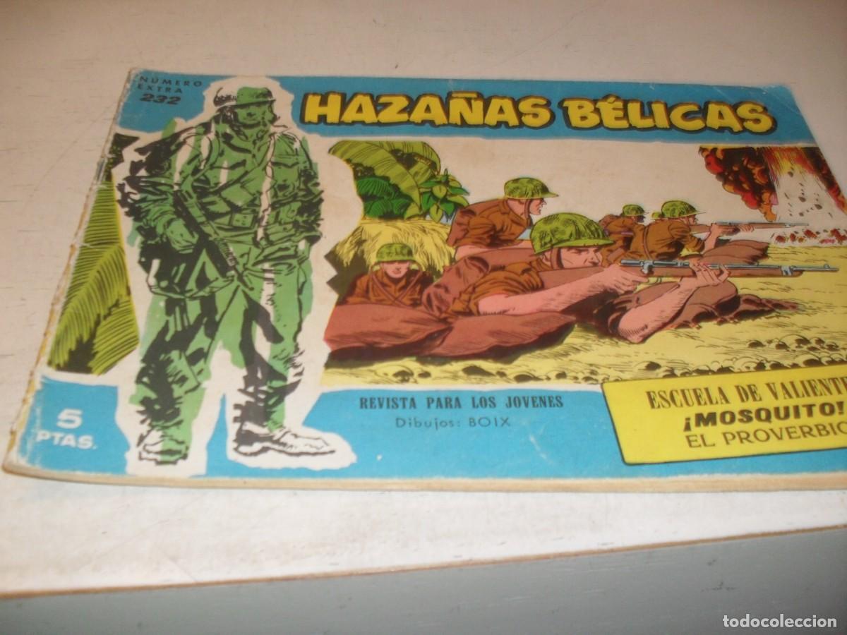 Tebeos: HAZA&Ntilde;AS BELICAS,S.AZUL,N&ordm; 232,ESCUELA DE VALIENTES,DE BOIX,DE 370.TORAY,1957