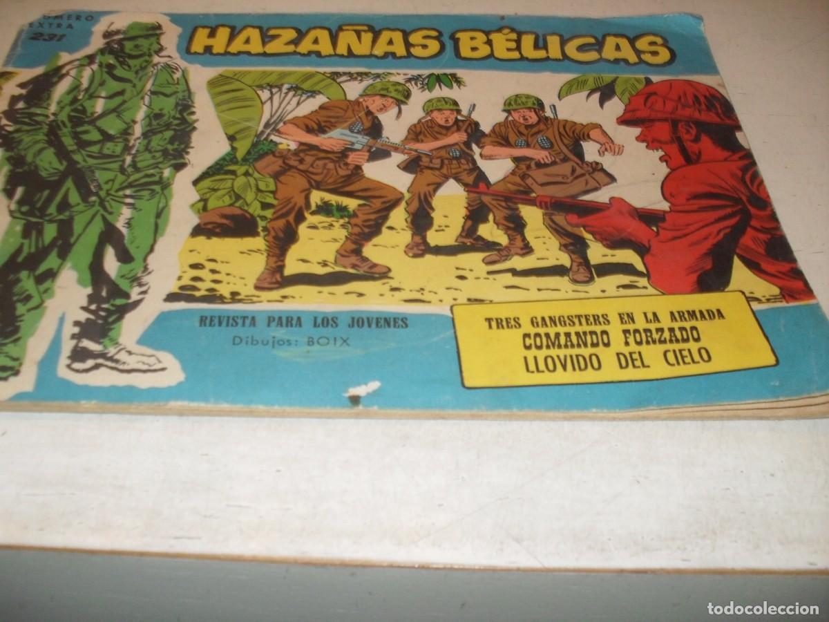 Tebeos: HAZA&Ntilde;AS BELICAS,S.AZUL,N&ordm; 231,TRES GANGSTERS EN LA ARMADA,DE BOIX,DE 370.TORAY,1957