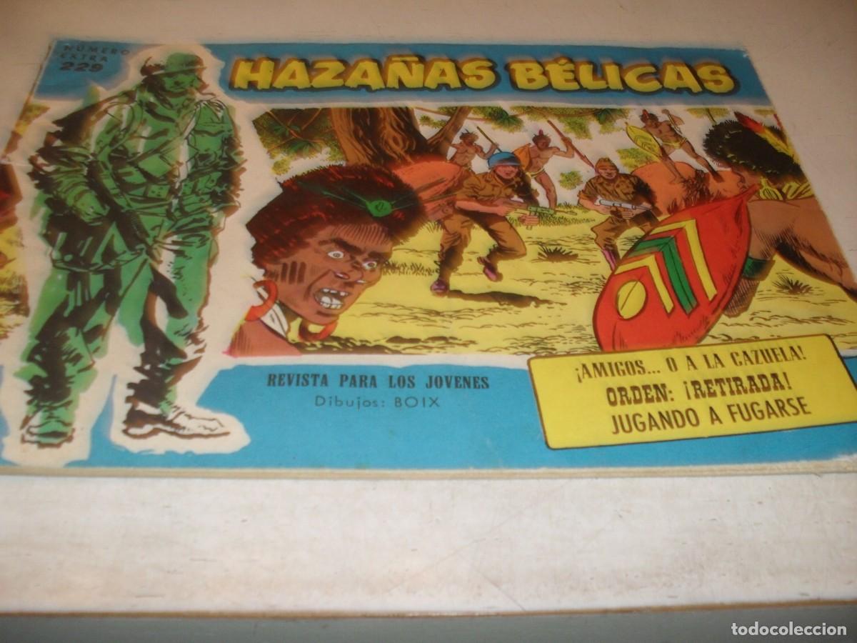Tebeos: HAZA&Ntilde;AS BELICAS,S.AZUL,N&ordm; 229,AMIGOS..O A LA CAZUELA&iexcl;&iexcl;,DE BOIX,DE 370.TORAY,1957