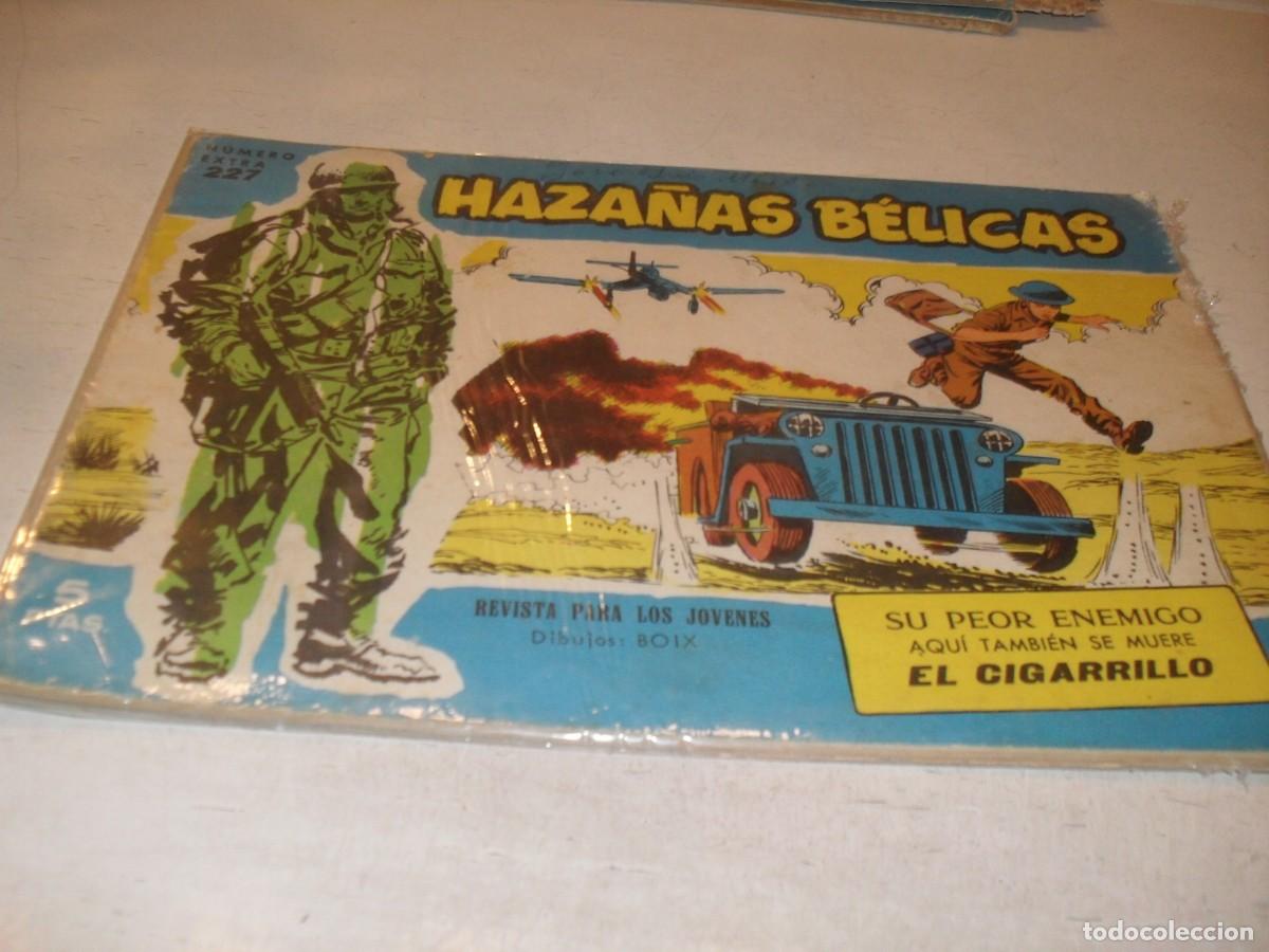 Tebeos: HAZA&Ntilde;AS BELICAS,S.AZUL,N&ordm; 227,SU PEOR ENEMIGO,DE BOIX,DE 370.TORAY,1957