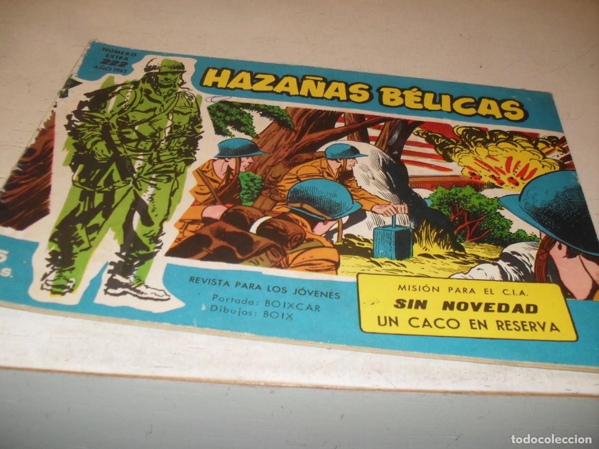 Tebeos: HAZA&Ntilde;AS BELICAS,S.AZUL,N&ordm; 222,MISION PARA EL CIA,DE BOIX,DE 370.TORAY,1957