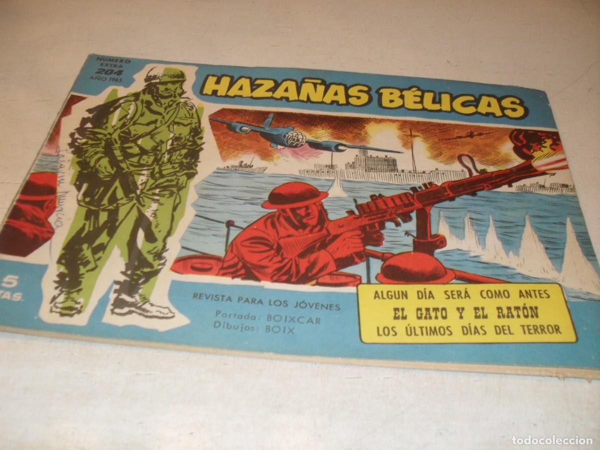 Tebeos: HAZA&Ntilde;AS BELICAS,S.AZUL,N&ordm; 204,ALGUN DIA SERA COMO ANTES,DE BOIX,DE 370.TORAY,1957