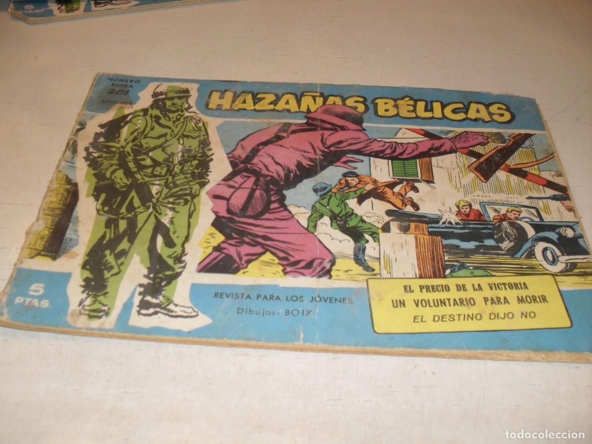 Tebeos: HAZA&Ntilde;AS BELICAS,S.AZUL,N&ordm; 201,EL PRECIO DE LA VICTORIA,DE BOIX,DE 370.TORAY,1957