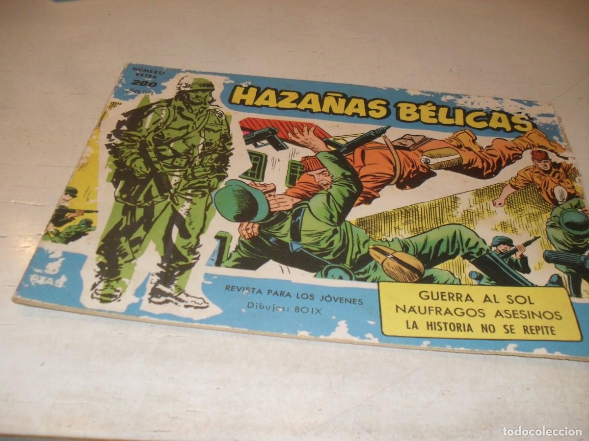 Tebeos: HAZA&Ntilde;AS BELICAS,S.AZUL,N&ordm; 200,GUERRA AL SOL,DE BOIX,DE 370.TORAY,1957