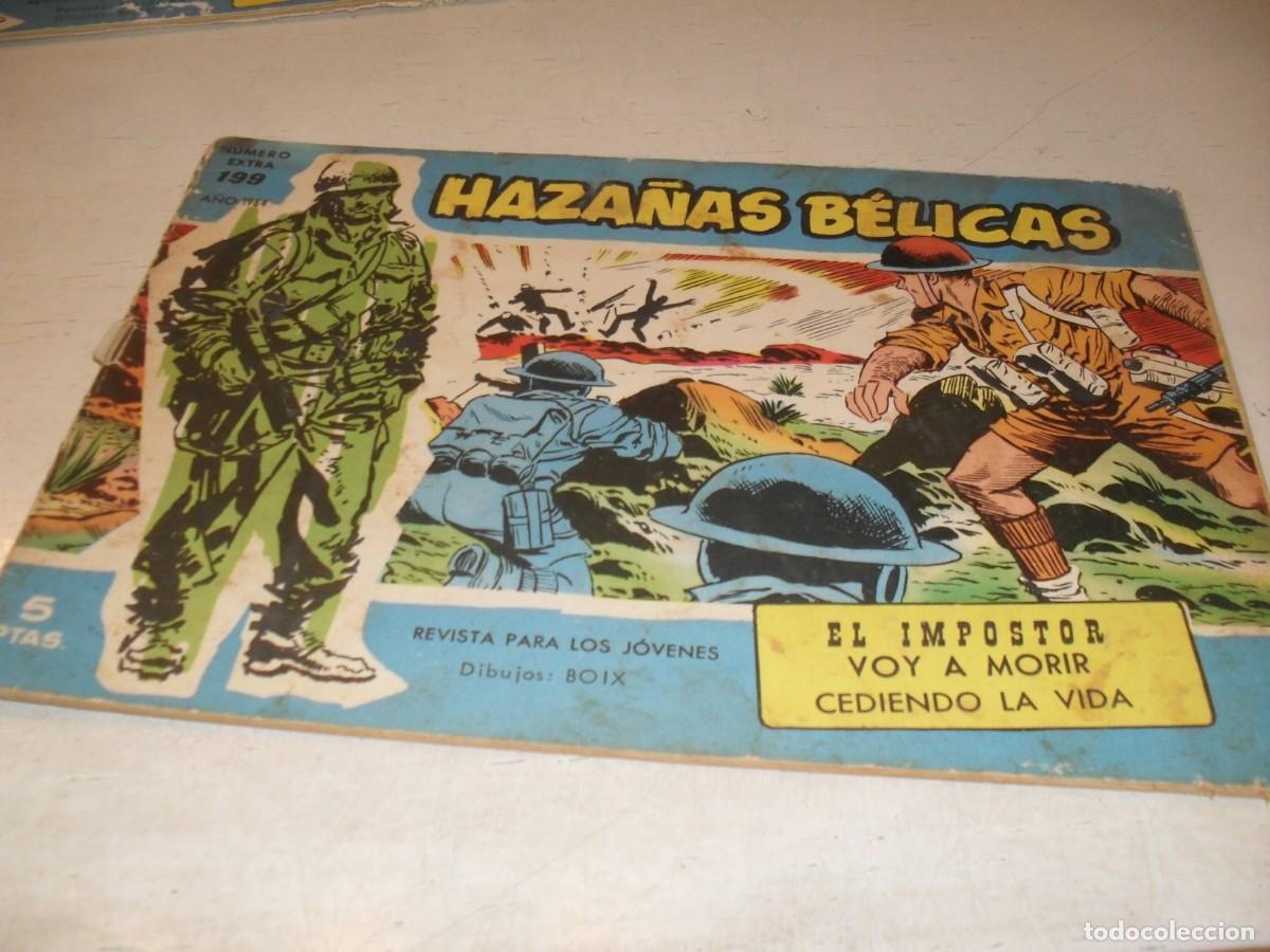 Tebeos: HAZA&Ntilde;AS BELICAS,S.AZUL,N&ordm; 199,EL IMPOSTOR,DE BOIX,DE 370.TORAY,1957