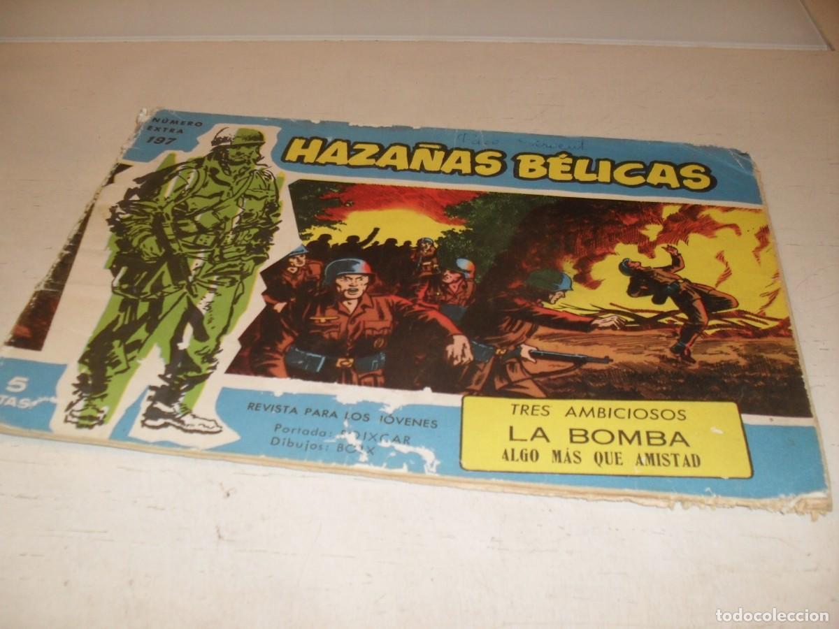 Tebeos: HAZA&Ntilde;AS BELICAS,S.AZUL,N&ordm; 197,TRES AMBICIOSOS,DE BOIX,DE 370.TORAY,1957
