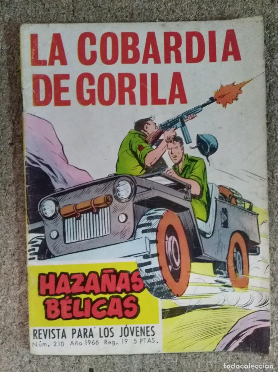 Tebeos: Haza&ntilde;as Belicas 210.Gorila.La Cobardia de Gorila.Ediciones Toray