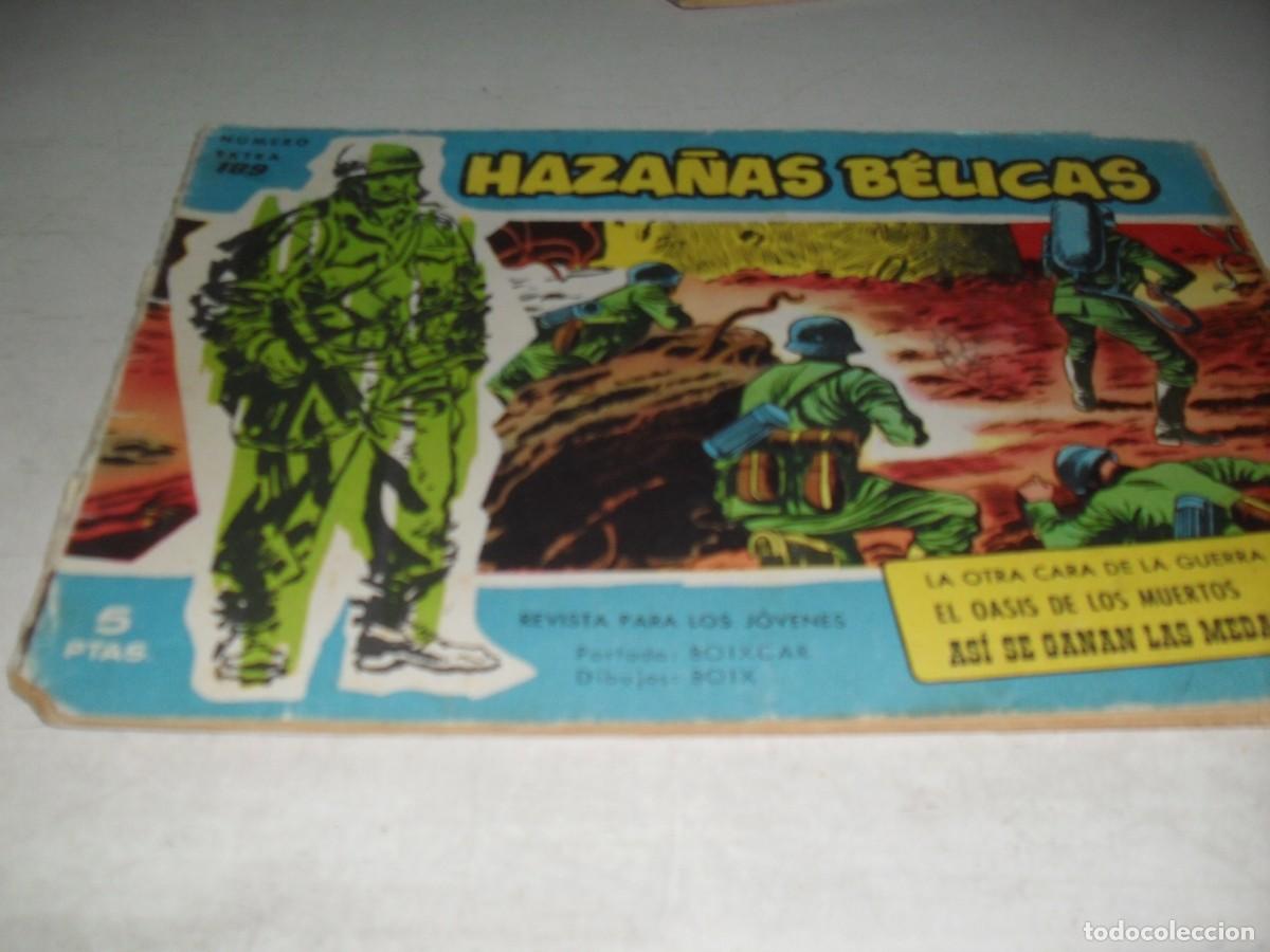 Tebeos: HAZA&Ntilde;AS BELICAS,S.AZUL,N&ordm; 189,LA OTRA CARA DE LA GUERRA,DE BOIX,DE 370.TORAY,1957