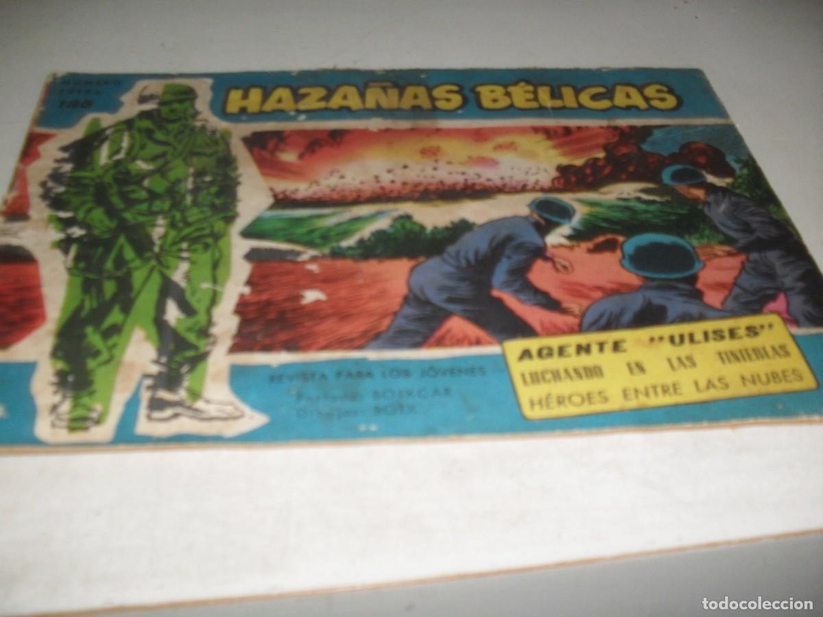 Tebeos: HAZA&Ntilde;AS BELICAS,S.AZUL,N&ordm; 185,AGENTE ULISES,DE BOIX,DE 370.TORAY,1957