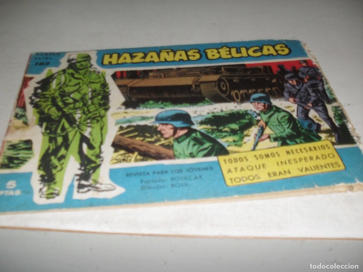 Tebeos: HAZA&Ntilde;AS BELICAS,S.AZUL,N&ordm; 183,TODOS SOMOS NECESARIOS,DE BOIX,DE 370.TORAY,1957