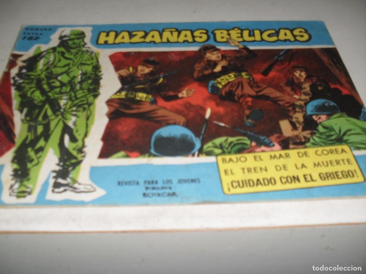 Tebeos: HAZA&Ntilde;AS BELICAS,S.AZUL,N&ordm; 182,BAJO EL MAR DE COREA,DE BOIX,DE 370.TORAY,1957