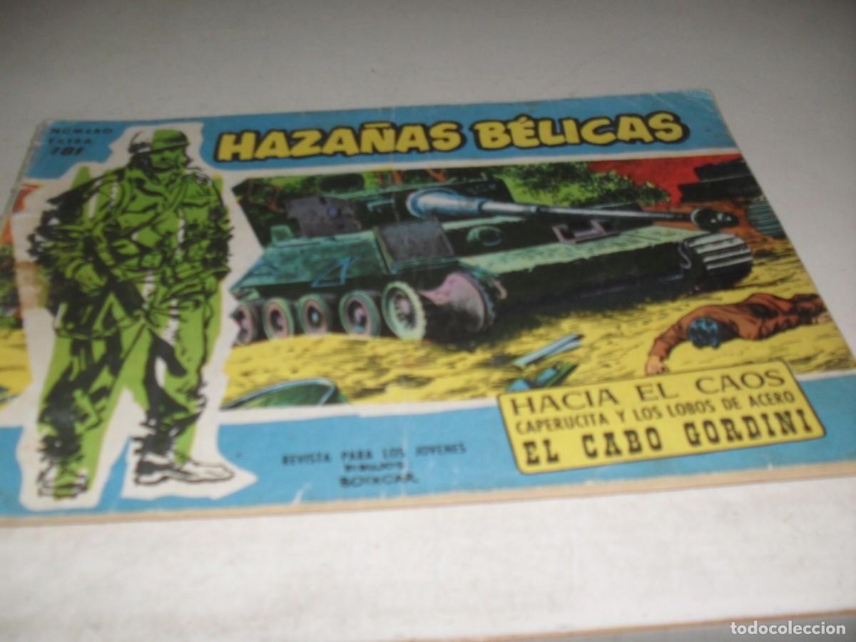 Tebeos: HAZA&Ntilde;AS BELICAS,S.AZUL,N&ordm; 181,HACIA EL CAOS,DE BOIXCAR,DE 370.TORAY,1957
