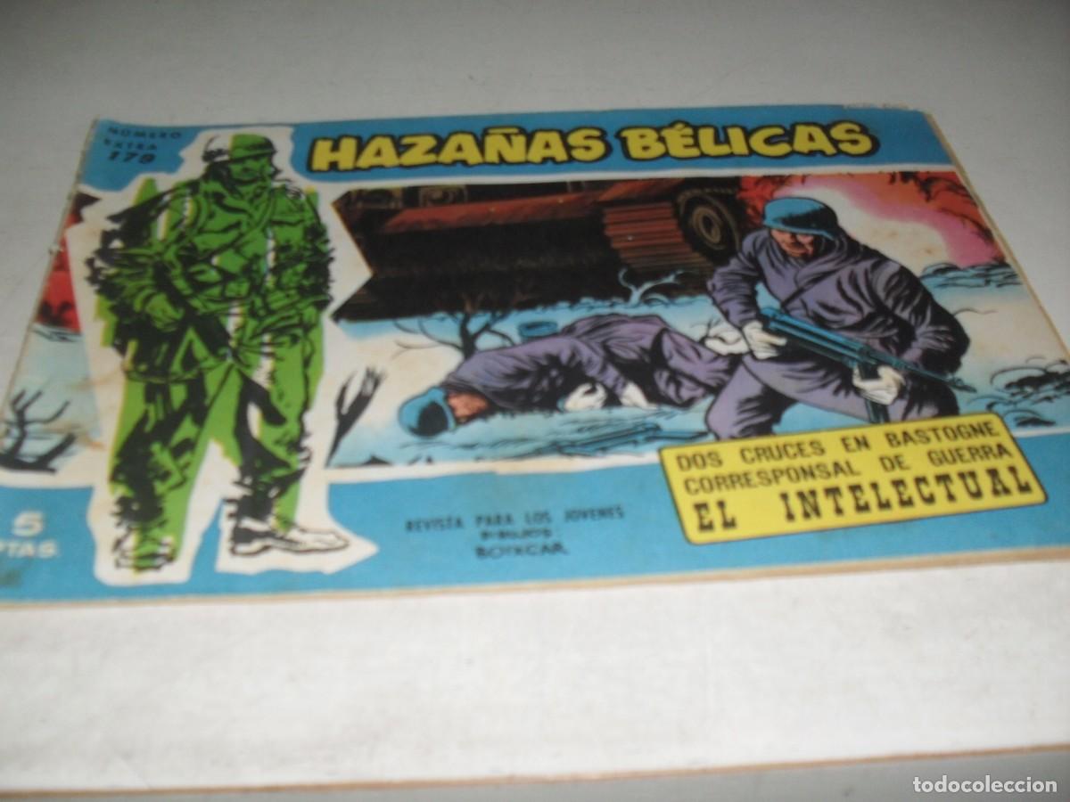 Tebeos: HAZA&Ntilde;AS BELICAS,S.AZUL,N&ordm; 179,DOS CRUCES EN BASTOGNE,DE BOIXCAR,DE 370.TORAY,1957