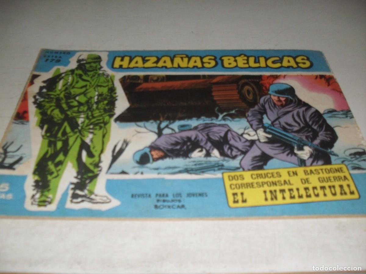 Tebeos: HAZA&Ntilde;AS BELICAS,S.AZUL,N&ordm; 179,DOS CRUCES EN BASTOGNE,DE BOIXCAR,DE 370.TORAY,1957