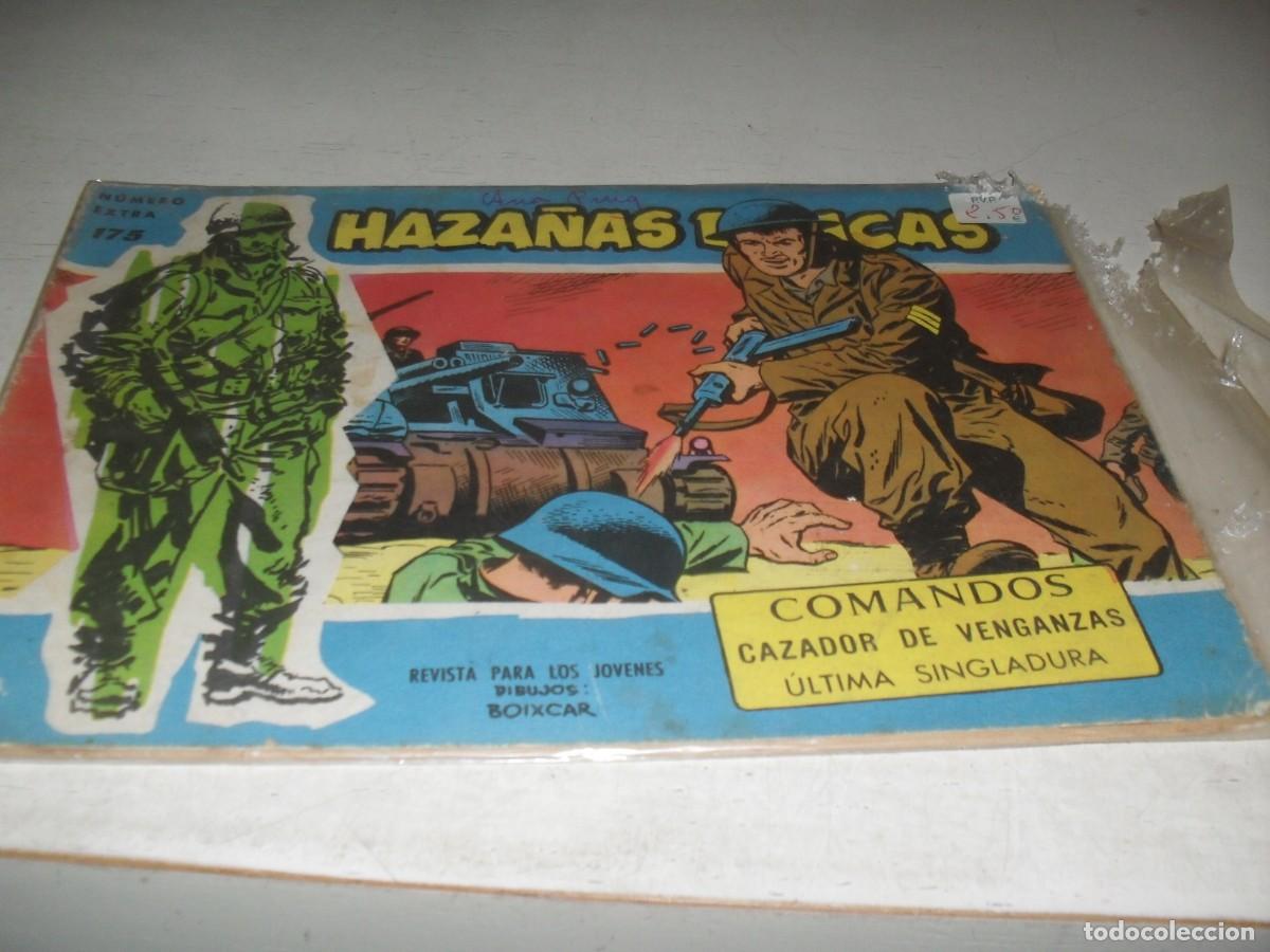 Tebeos: HAZA&Ntilde;AS BELICAS,S.AZUL,N&ordm; 175,CON PUBLICIDAD DE BOIXCAR EN CONTRAPORTADA,DE 370.TORAY,1957