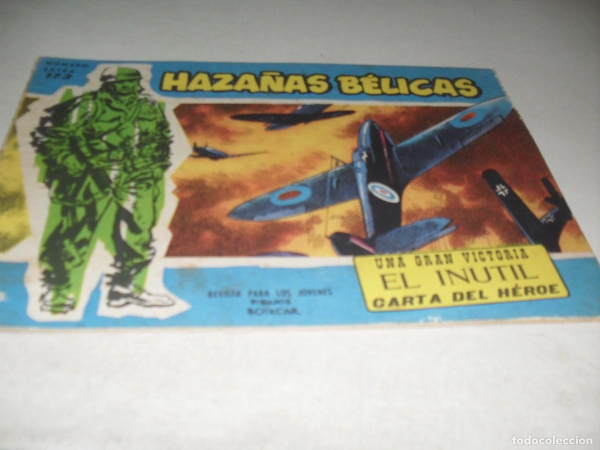 Tebeos: HAZA&Ntilde;AS BELICAS,S.AZUL,N&ordm; 173,CON PUBLICIDAD DE BRIGADA SECRETA EN CONTRAPORTADA,DE 370.TORAY,1957