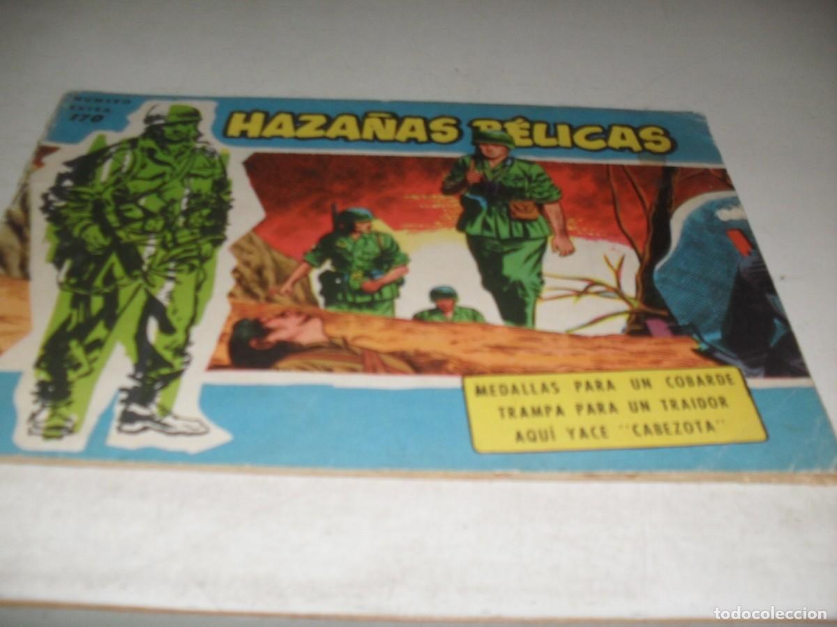 Tebeos: HAZA&Ntilde;AS BELICAS,S.AZUL,N&ordm; 170,CON PUBLICIDAD DE BRIGADA SECRETA EN CONTRAPORTADA,DE 370.TORAY,1957