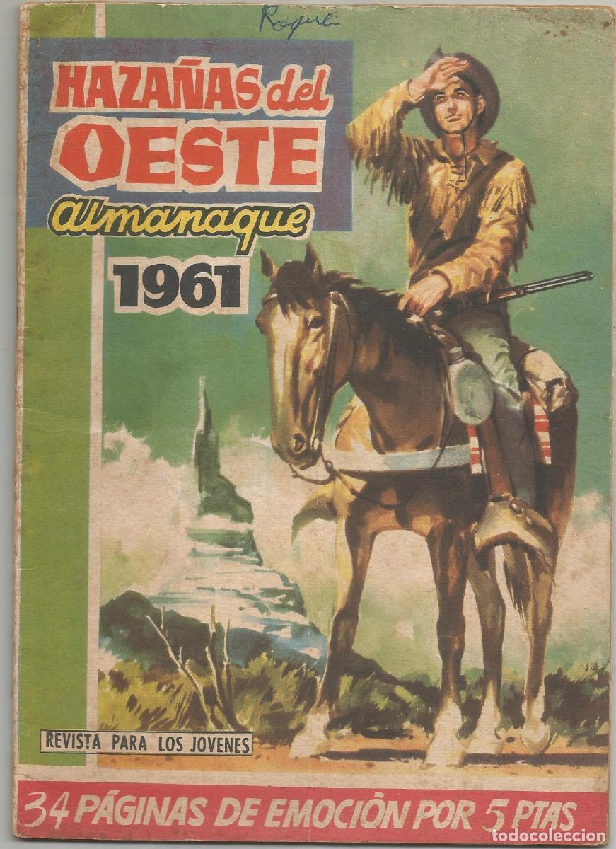 Tebeos: HAZA&Ntilde;AS DEL OESTE ALMANAQUE 1961 Editorial Toray - Foto 1