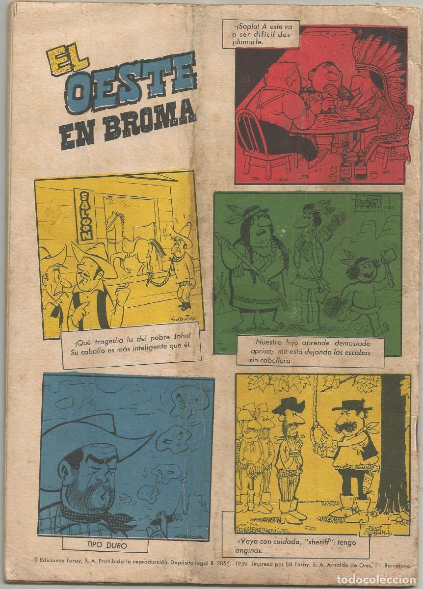 Tebeos: HAZA&Ntilde;AS DEL OESTE ALMANAQUE 1961 Editorial Toray - Foto 2