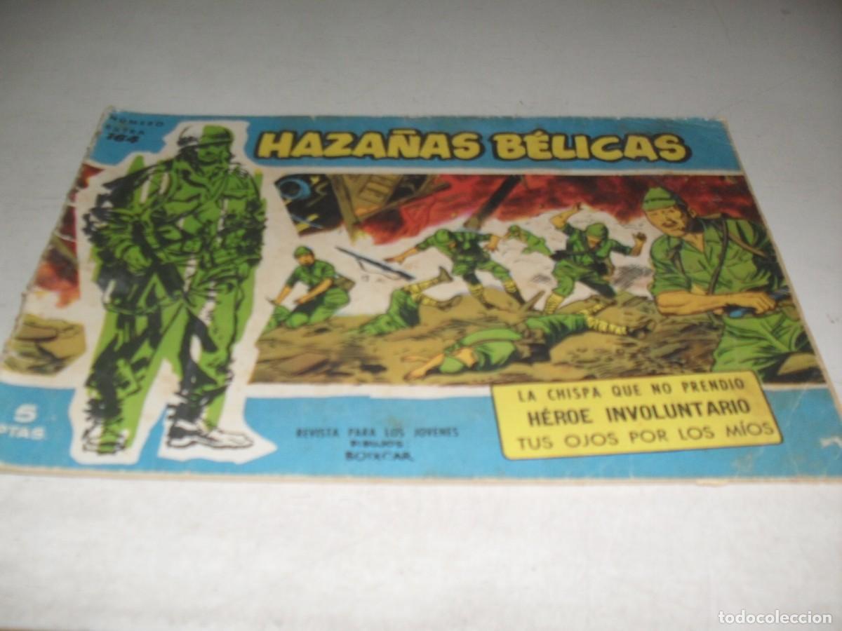 Tebeos: HAZA&Ntilde;AS BELICAS,S.AZUL,N&ordm; 164,CON PUBLICIDAD DE RELATOS DE GUERRA EN CONTRAPORTADA,DE 370.TORAY,1957