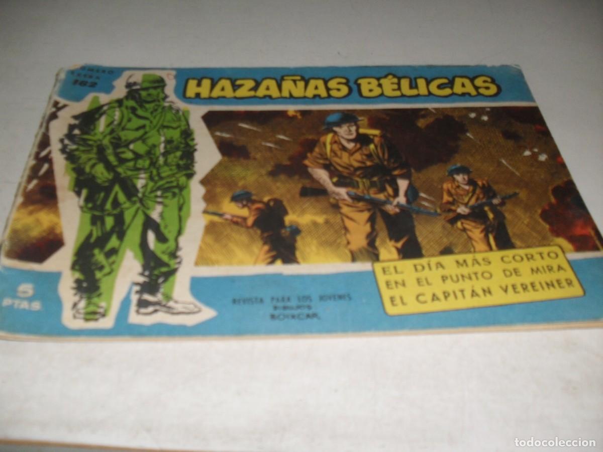 Tebeos: HAZA&Ntilde;AS BELICAS,S.AZUL,N&ordm; 162,CON PUBLICIDAD DE RELATOS DE GUERRA EN CONTRAPORTADA,DE 370.TORAY,1957