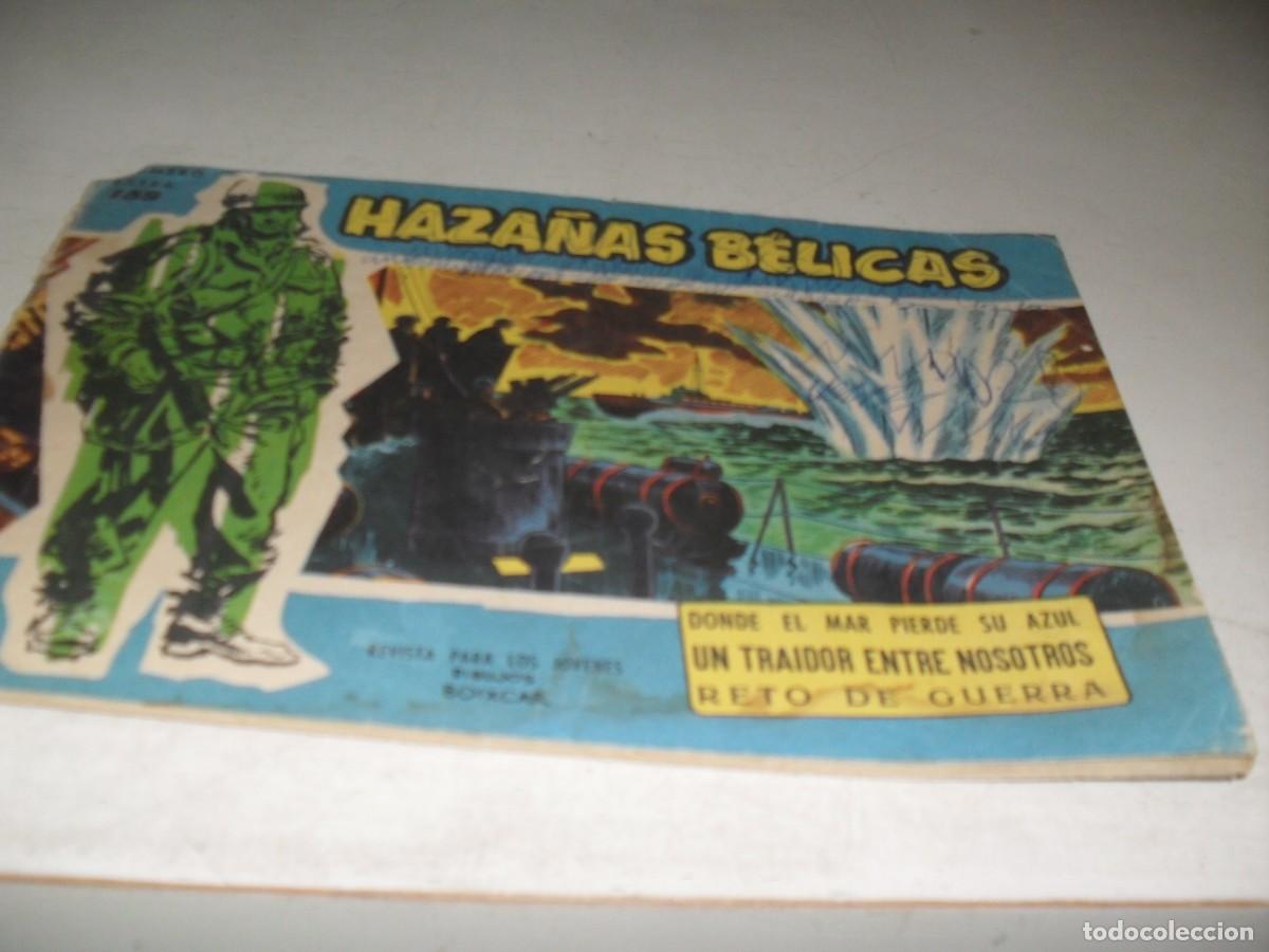 Tebeos: HAZA&Ntilde;AS BELICAS,S.AZUL,N&ordm; 159,CON PUBLICIDAD DE HAZA&Ntilde;AS DEL OESTE EN CONTRAPORTADA,DE 370.TORAY,1957