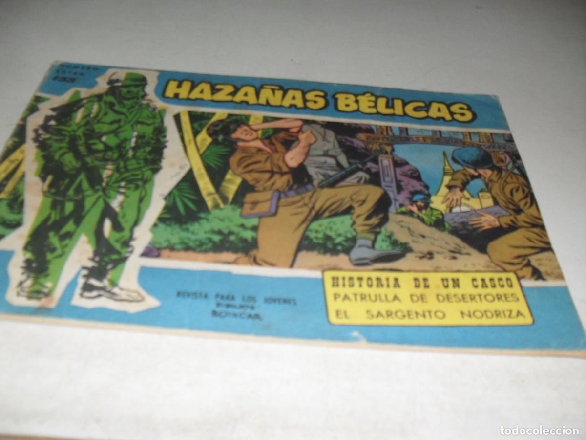 Tebeos: HAZA&Ntilde;AS BELICAS,S.AZUL,N&ordm; 155,CON PUBLICIDAD DE HAZA&Ntilde;AS DEL OESTE EN CONTRAPORTADA,DE 370.TORAY,1957