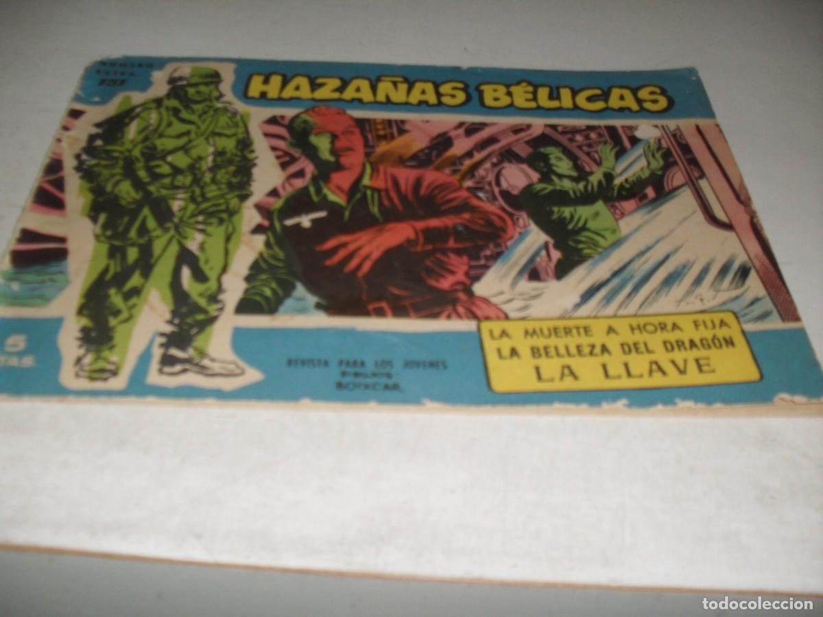 Tebeos: HAZA&Ntilde;AS BELICAS,S.AZUL,N&ordm; 151,LA MUERTE A HORA FIJA,DE BOIXCAR,DE 370.TORAY,1957