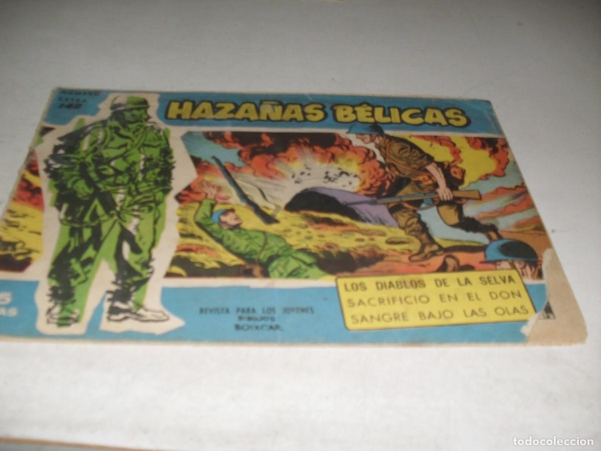 Tebeos: HAZA&Ntilde;AS BELICAS,S.AZUL,N&ordm; 148,LOS DIABLOS DE LA SELVA,DE BOIX,DE 370.TORAY,1957