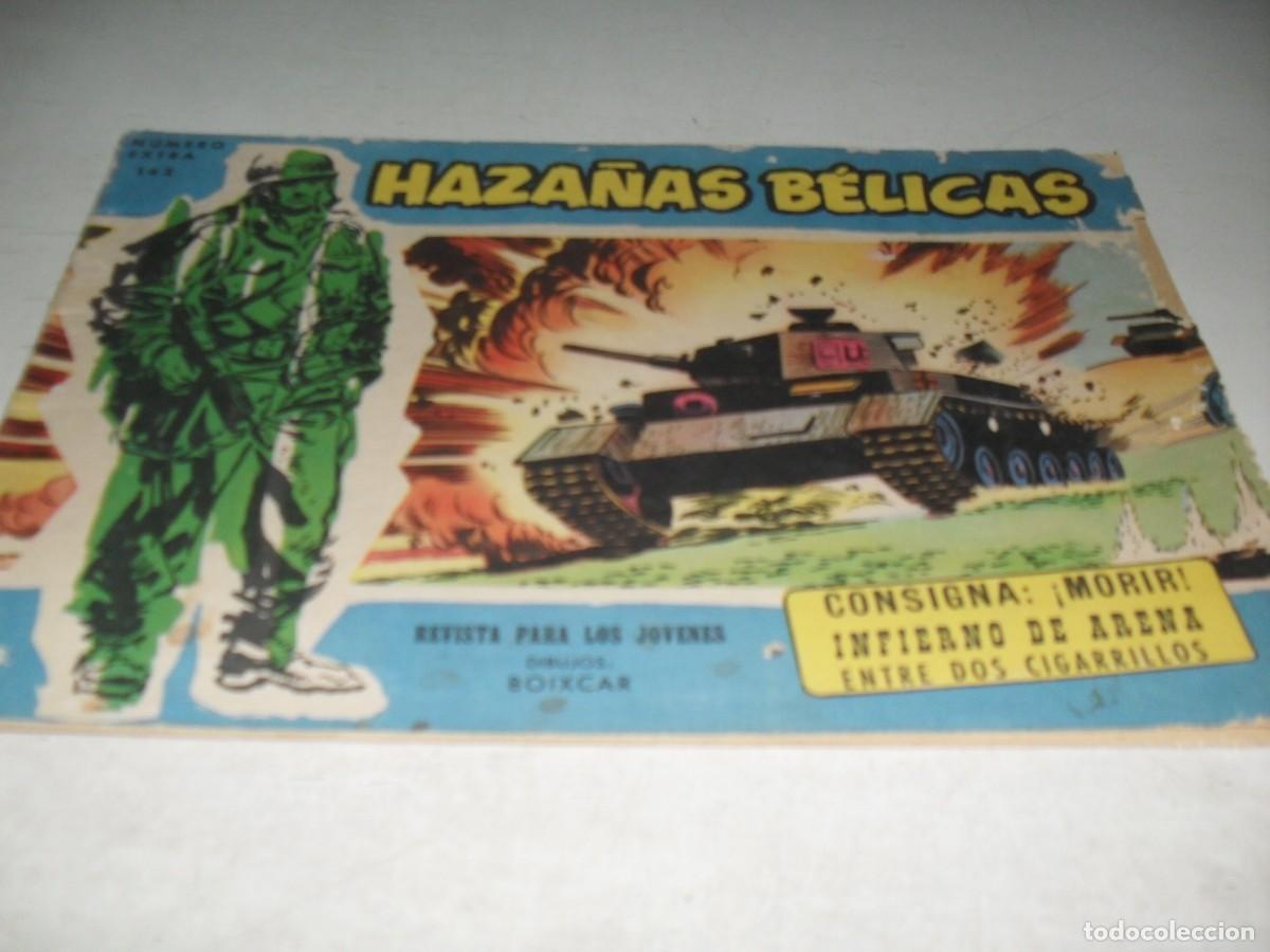 Tebeos: HAZA&Ntilde;AS BELICAS,S.AZUL,N&ordm; 142,CONSIGNA:MORIR,DE BOIXCAR,DE 370.TORAY,1957