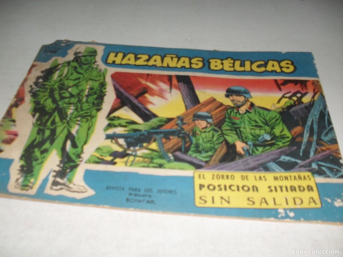 Tebeos: HAZA&Ntilde;AS BELICAS,S.AZUL,N&ordm; 138,EL ZORRO DE LAS MONTA&Ntilde;AS,DE BOIXCAR,DE 370.TORAY,1957