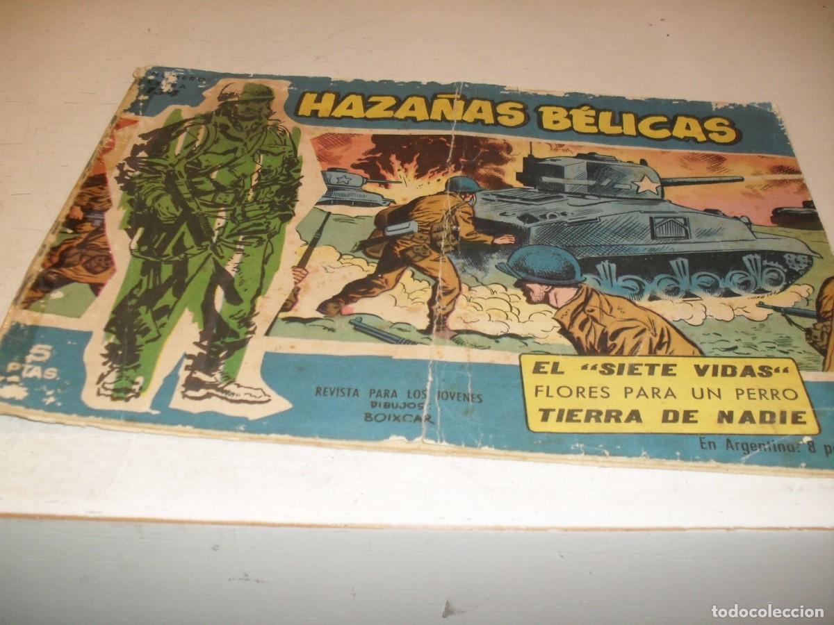 Tebeos: HAZA&Ntilde;AS BELICAS,S.AZUL,N&ordm; 134,EL SIETE VIDAS,DE BOIXCAR,DE 370.TORAY,1957