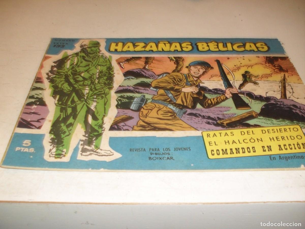 Tebeos: HAZA&Ntilde;AS BELICAS,S.AZUL,N&ordm; 133,RATAS DEL DESIERTO,DE BOIXCAR,DE 370.TORAY,1957