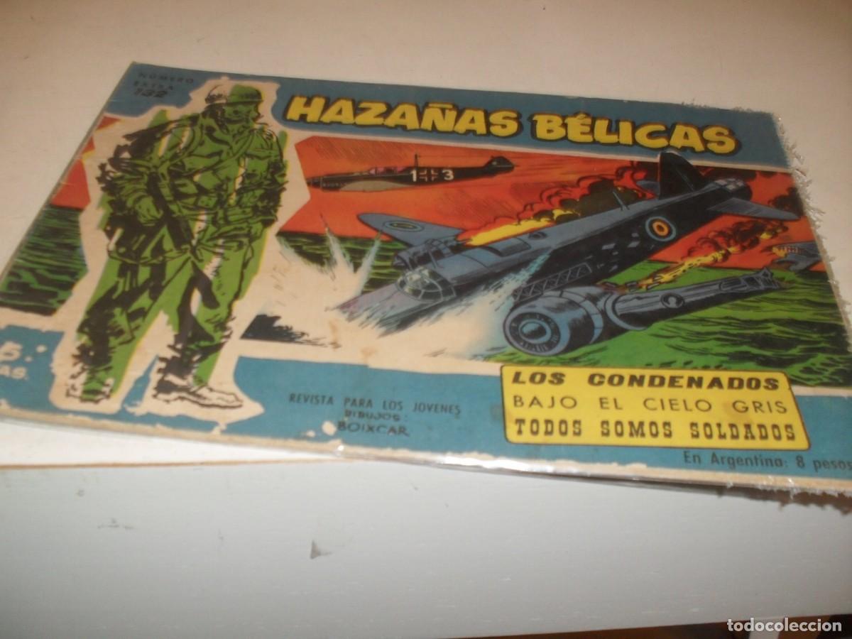 Tebeos: HAZA&Ntilde;AS BELICAS,S.AZUL,N&ordm; 132,LOS CONDENADOS,DE BOIXCAR,DE 370.TORAY,1957