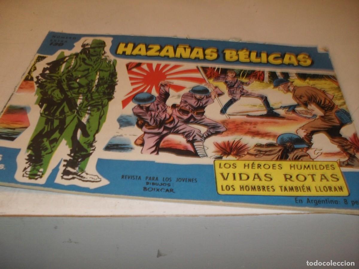 Tebeos: HAZA&Ntilde;AS BELICAS,S.AZUL,N&ordm; 130,LOS HEROES HUMILDES,Y 2 AVENTURAS MAS,DE 370.TORAY,1957