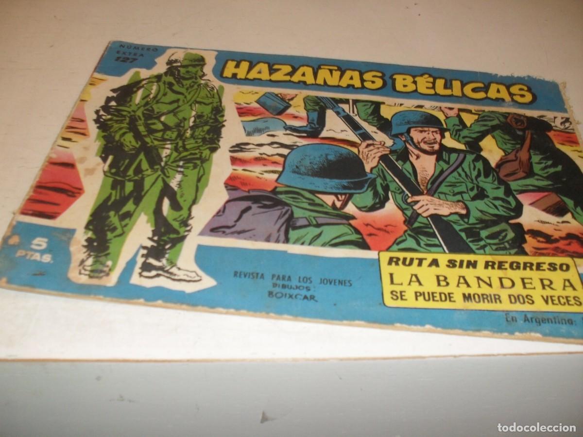 Tebeos: HAZA&Ntilde;AS BELICAS,S.AZUL,N&ordm; 127,RUTA SIN REGRESO,Y 2 AVENTURAS MAS,DE 370.TORAY,1957