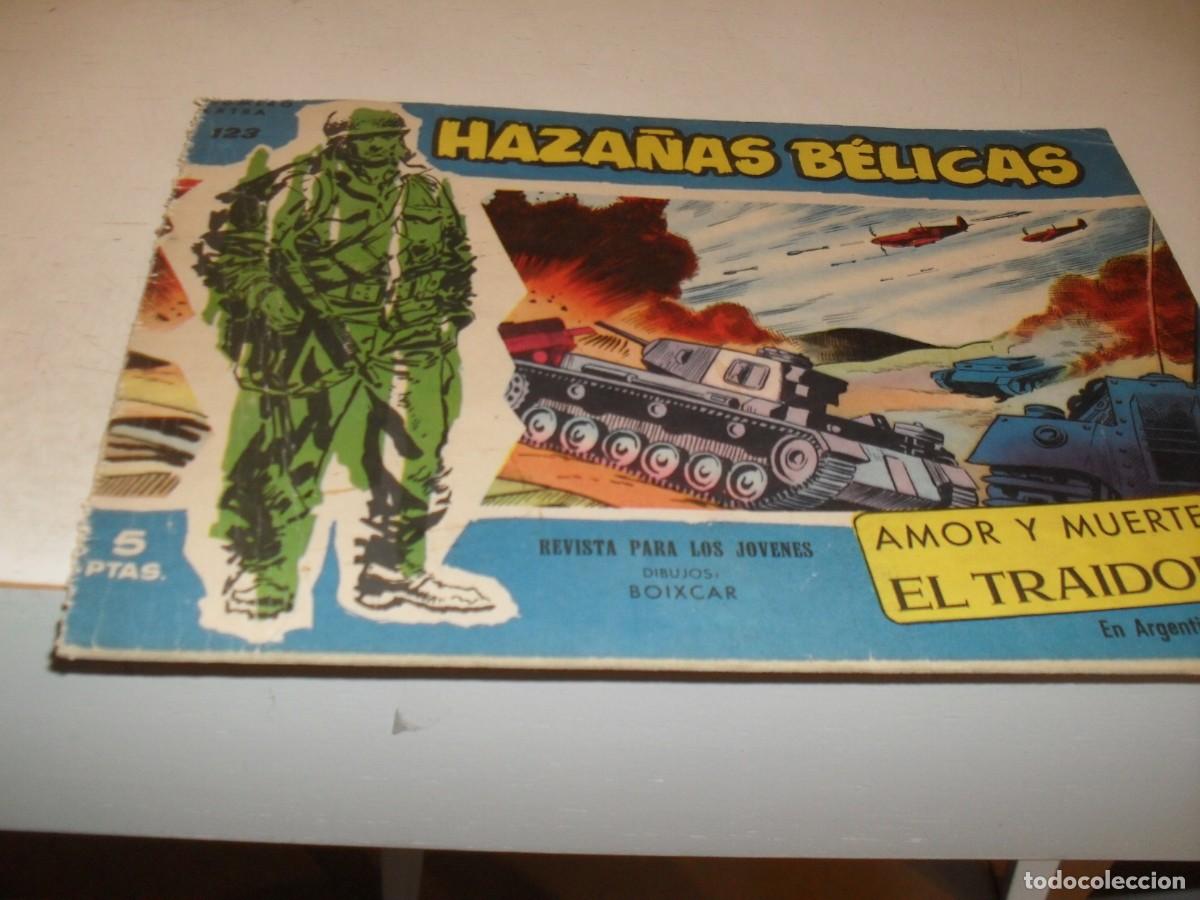 Tebeos: HAZA&Ntilde;AS BELICAS,S.AZUL,N&ordm; 123,AMOR Y MUERTE,Y 2 AVENTURAS MAS,DE 370.TORAY,1957