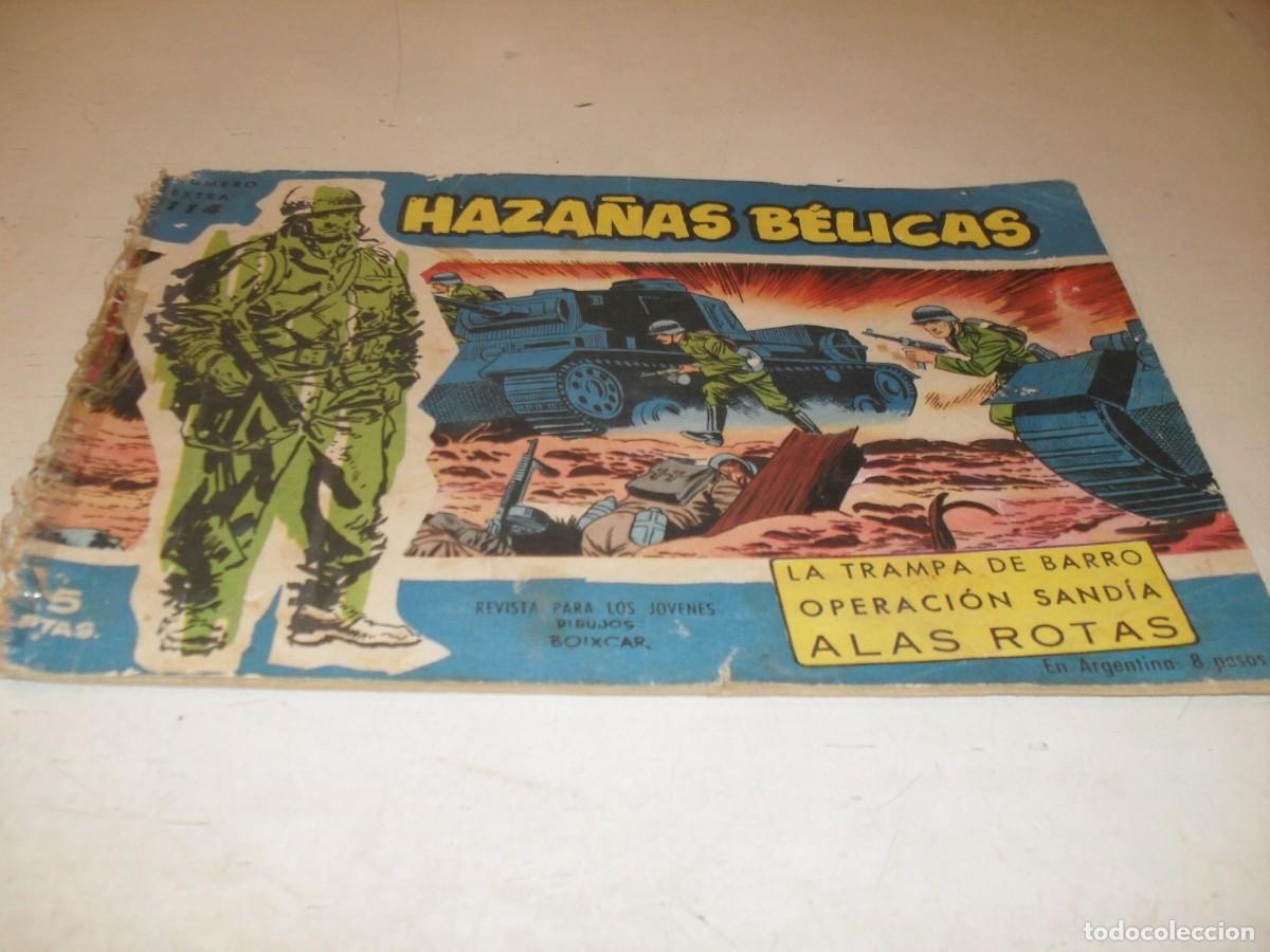 Tebeos: HAZA&Ntilde;AS BELICAS,S.AZUL,N&ordm; 114,LA TRAMPA DE BARRO,Y 2 AVENTURAS MAS,DE 370.TORAY,1957