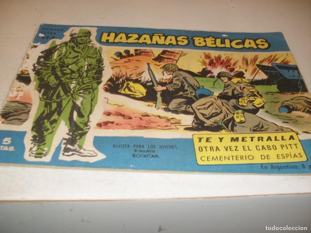 Tebeos: HAZA&Ntilde;AS BELICAS,S.AZUL,N&ordm; 113,TE Y METRALLA,Y 2 AVENTURAS MAS,DE 370.TORAY,1957