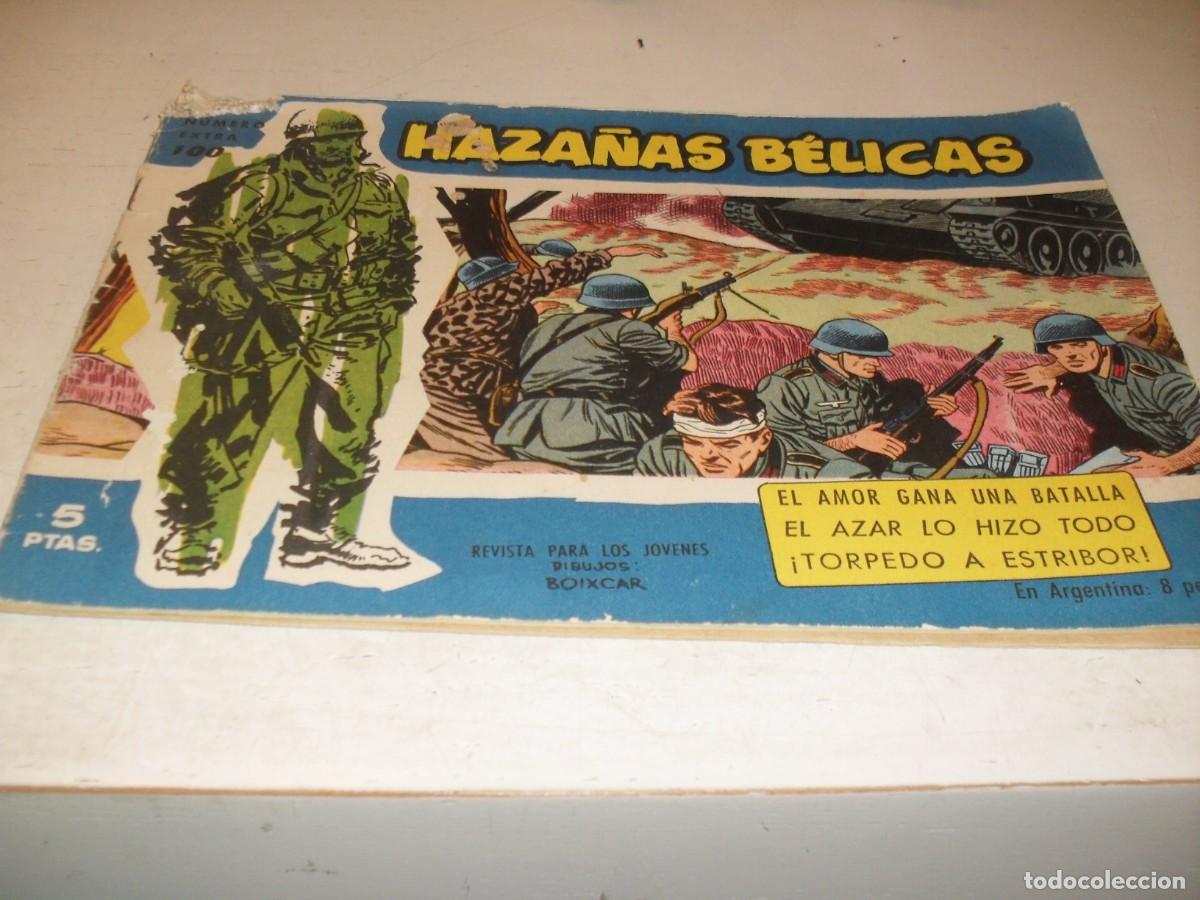 Tebeos: HAZA&Ntilde;AS BELICAS,S.AZUL,N&ordm; 100,EL AMOR GANO UNA BATALLA,Y 2 AVENTURAS MAS,DE 370.TORAY,1957