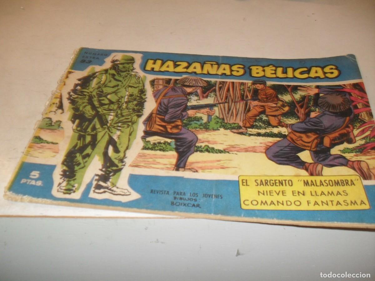 Tebeos: HAZA&Ntilde;AS BELICAS,S.AZUL,N&ordm; 93,EL SARGENTO MALASOMBRA,Y 2 AVENTURAS MAS,DE 370.TORAY,1957