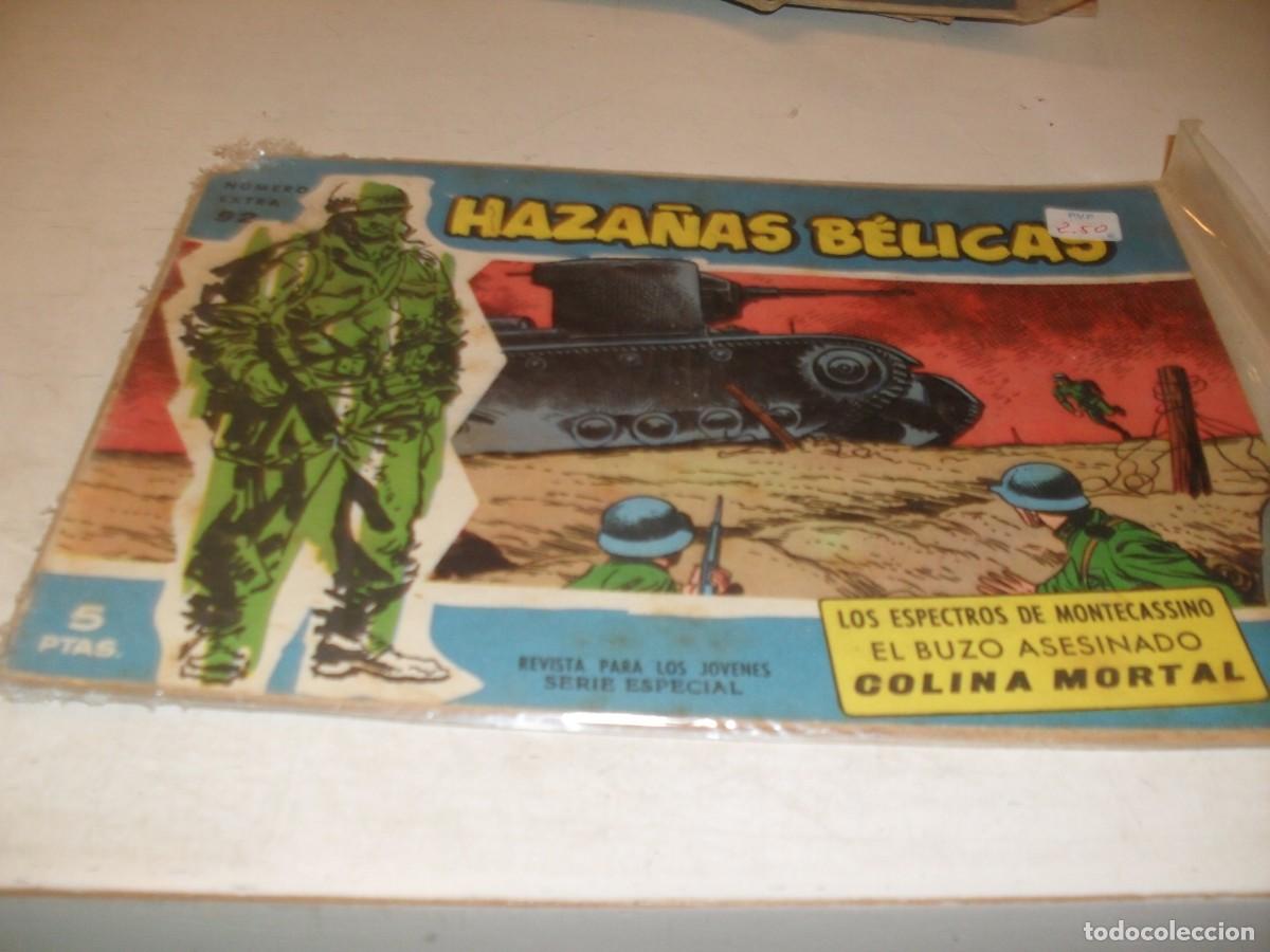 Tebeos: HAZA&Ntilde;AS BELICAS,S.AZUL,N&ordm; 92,LOS ESPECTROS DE MONTECASINO,Y 2 AVENTURAS MAS,DE 370.TORAY,1957