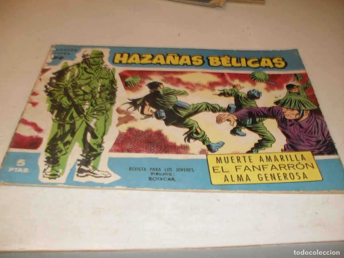 Tebeos: HAZA&Ntilde;AS BELICAS,S.AZUL,N&ordm; 90,MUERTE AMARILLA,Y 2 AVENTURAS MAS,DE 370.TORAY,1957