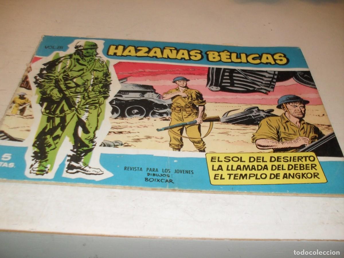 Tebeos: HAZA&Ntilde;AS BELICAS,S.AZUL,N&ordm; 81,EL SOL DEL DESIERTO,Y 2 AVENTURAS MAS,DE 370.TORAY,1957
